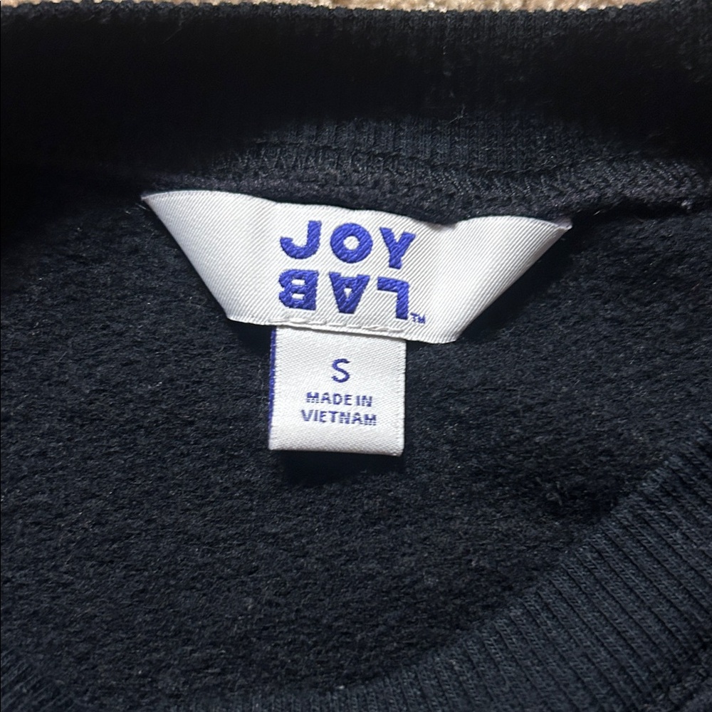 JoyLab Black Cozy Sweatshirt Small - Picture 4 of 6